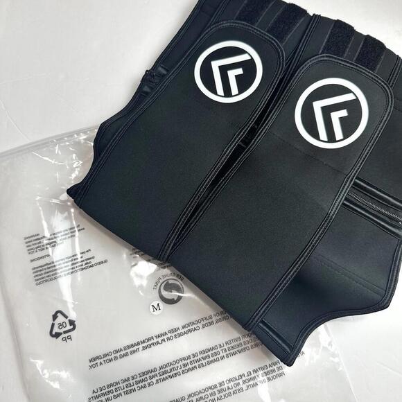 Unisex Black Waist Trimmer Size M- Sweat Bands for Stomach - Picture 10 of 10